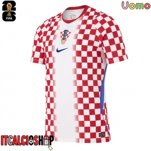 Croazia Prima Maglia Mondiali 2026 Manica Corta